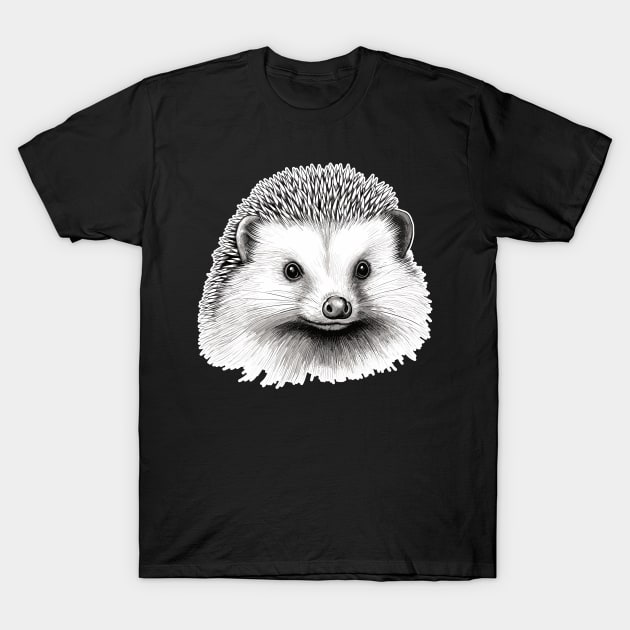 Cute vintage hedgehog T-Shirt by Onceer